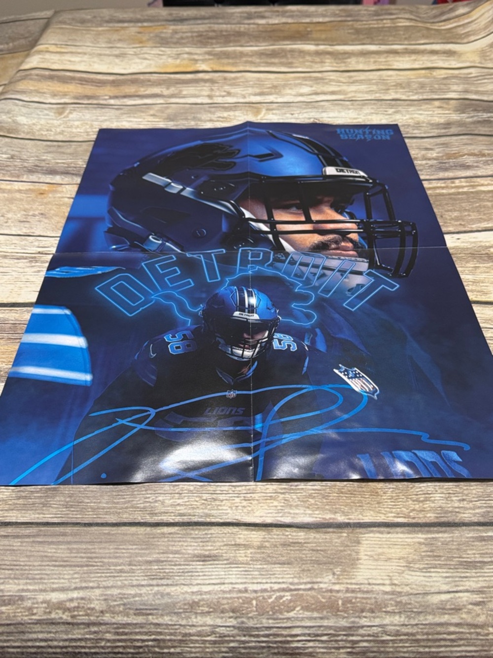 Detroit Lions Penei Sewell #58 Poster